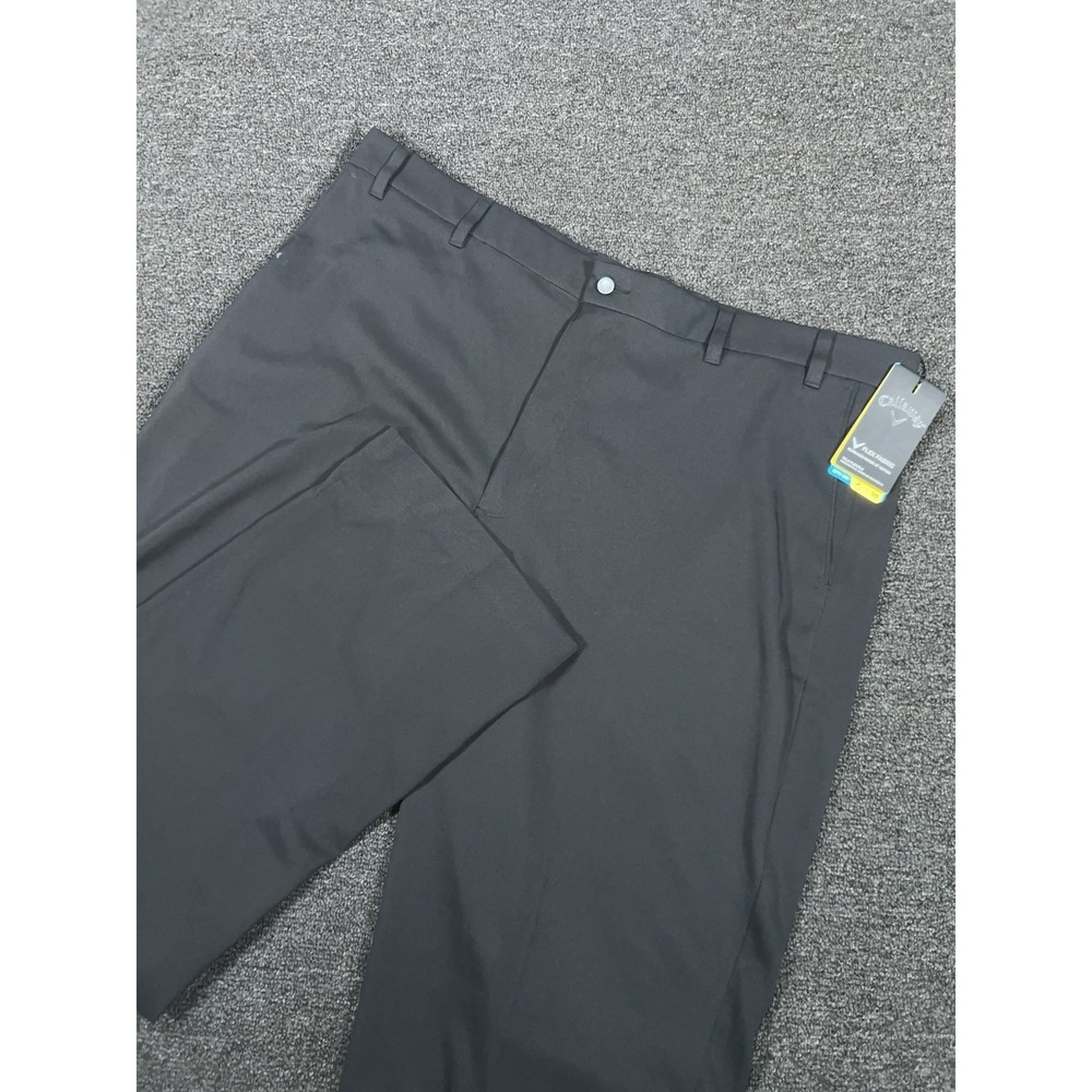 New Callaway Golf Pants Men 42x32 (Fit 42x31) Black Performance Active Waistband